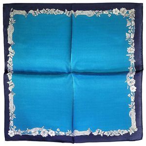 NWT Genuine 100% Mulberry Silk Satin Scarf 20"x20" Small Square Shawl 5479